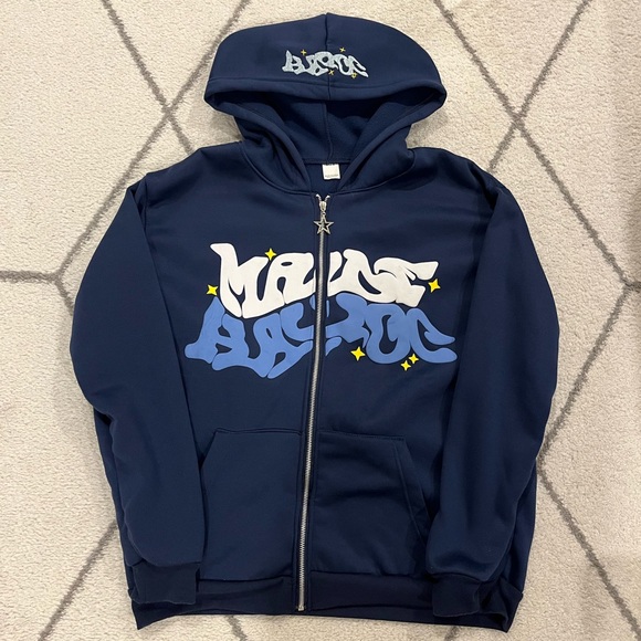 Geographic Zip-Up Hoodie Brand New - Picture 5 of 5